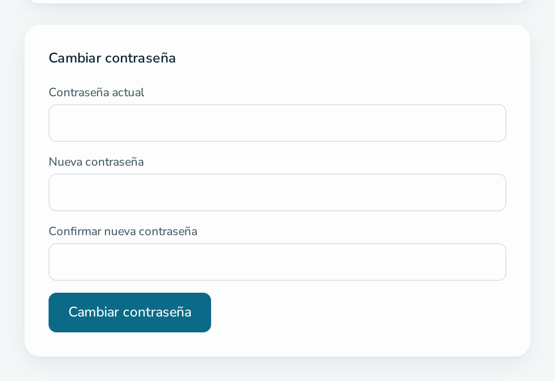 Configuración de la cuenta