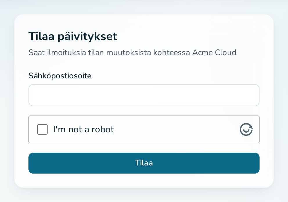 Tilauslomake