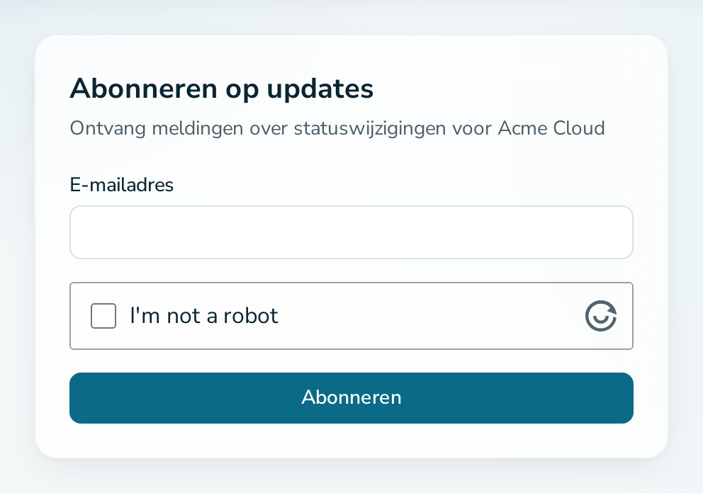 Abonneerformulier