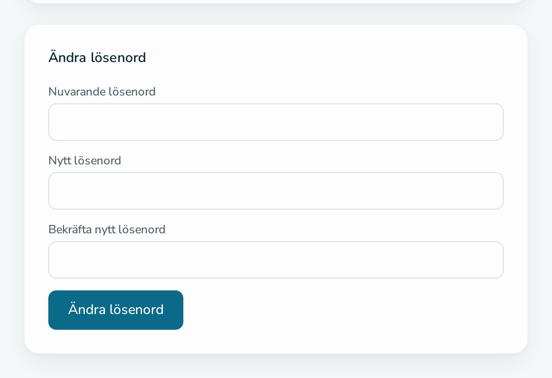 Kontoinställningar