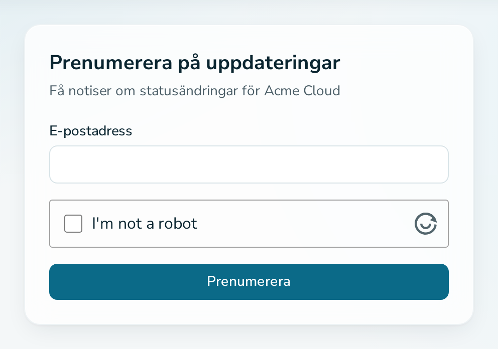 Prenumerationsformulär